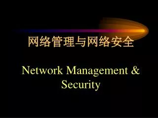 network management security