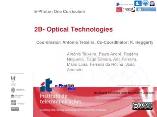 2B- Optical Technologies