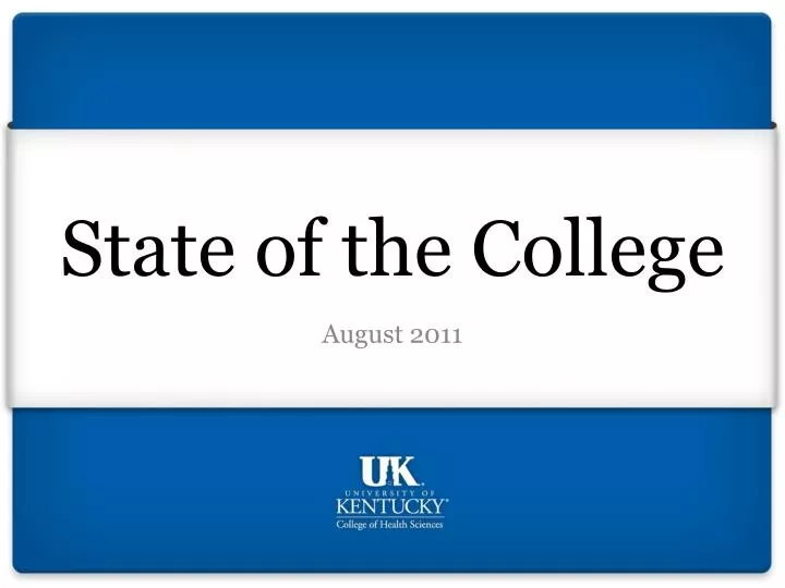 state of the college