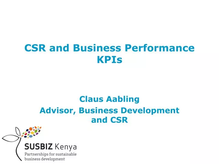 csr and business performance kpis