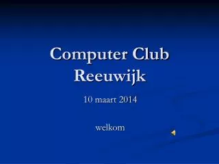 computer club reeuwijk