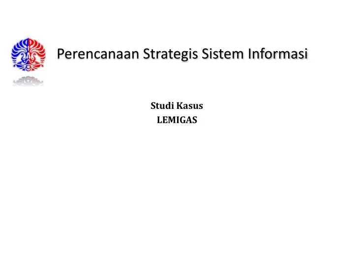perencanaan strategis sistem informasi