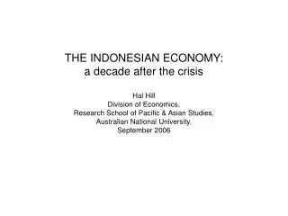 1. Introduction 2. Macroeconomic Survey 3. Trade Policy and the Commercial Environment