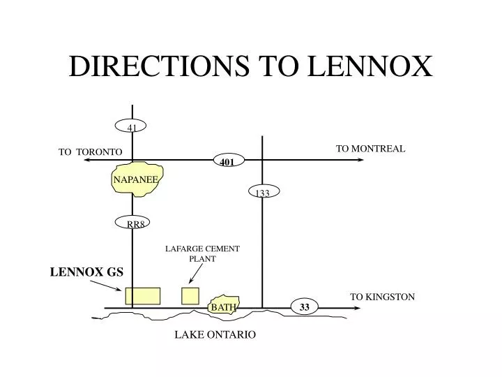 directions to lennox