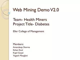 Web Mining Demo V2.0