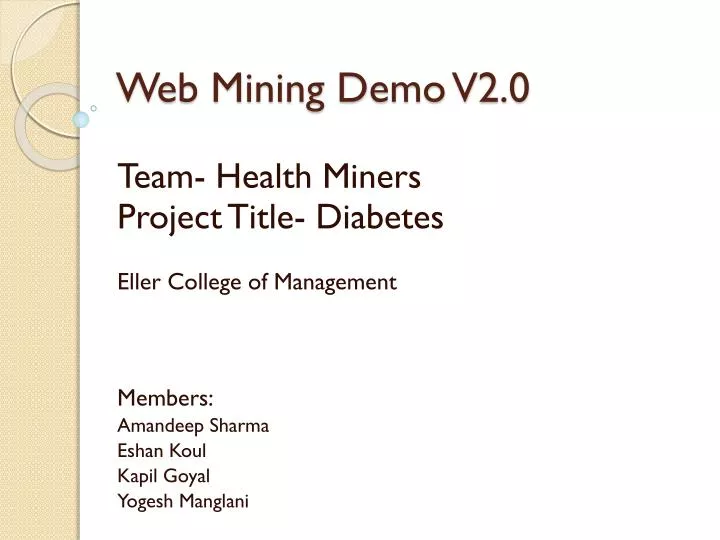 web mining demo v2 0