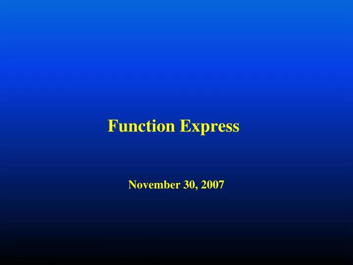 function express