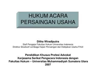 hukum acara persaingan usaha