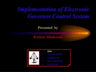 Implementation of Electronic Governor Control System