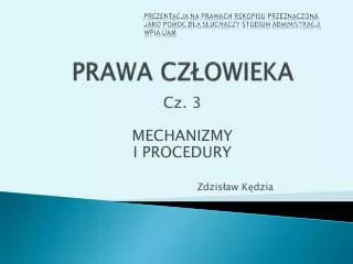 prawa cz owieka