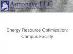 Energy Resource Optimization: Campus Facility - slide 1