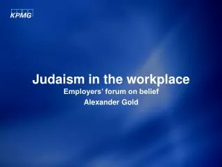 Judaism in the workplace