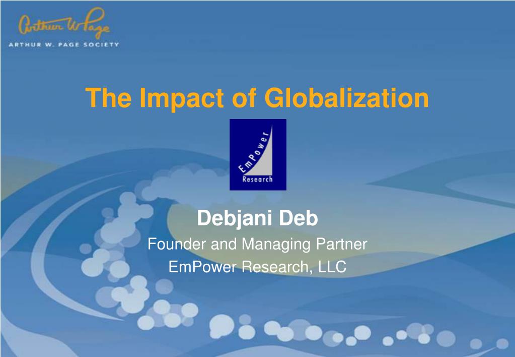 PPT - The Impact of Globalization PowerPoint Presentation, free ...