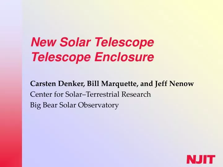 new solar telescope telescope enclosure