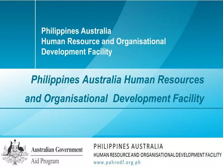 philippines australia human resources and organisational development facility