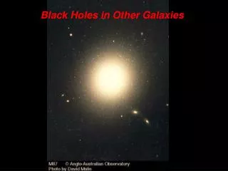 Black Holes in Other Galaxies