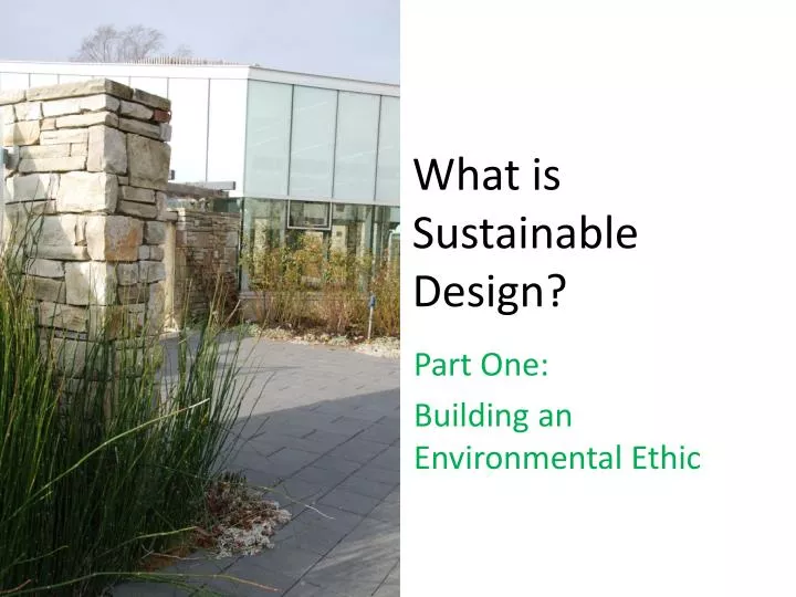 what is sustainable design