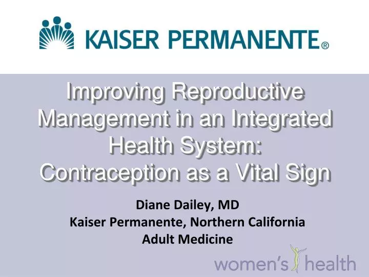 improving reproductive management in an integrated health system contraception as a vital sign