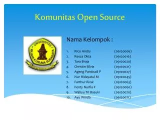 komunitas open source