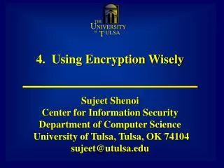 4. Using Encryption Wisely
