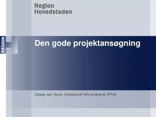 den gode projektans gning