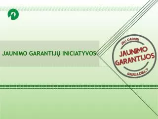 jaunimo garantij iniciatyvos