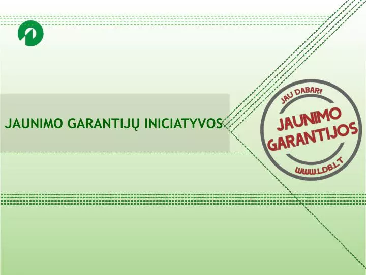 jaunimo garantij iniciatyvos