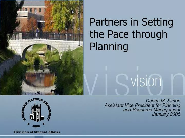 partners in setting the pace through planning