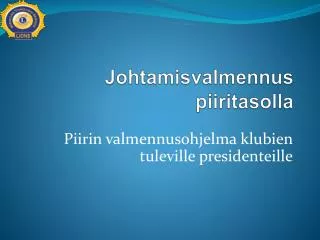 johtamisvalmennus piiritasolla