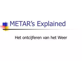 metar s explained