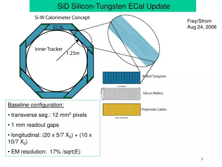 sid silicon tungsten ecal update