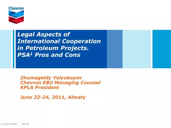 legal aspects of international cooperation in petroleum projects psa 1 pros and cons