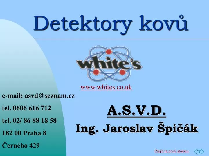 detektory kov