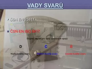vady svar