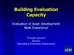 Building Evaluation Capacity - slide 1