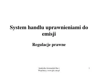system handlu uprawnieniami do emisji