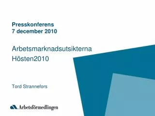 presskonferens 7 december 2010