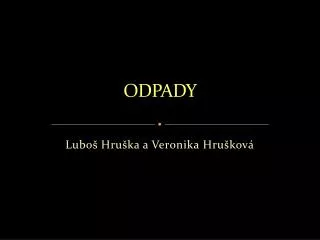 odpady