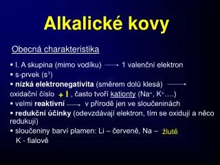 alkalick kovy