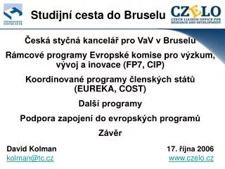 david kolman kolman @tc cz