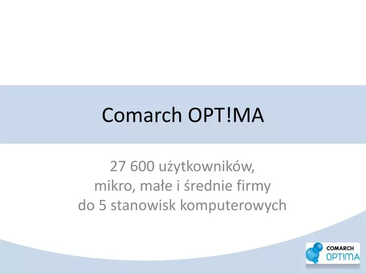 comarch opt ma