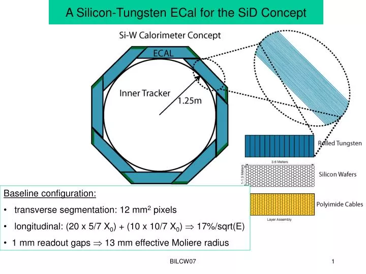 a silicon tungsten ecal for the sid concept