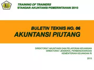 buletin teknis no 06 akuntansi piutang