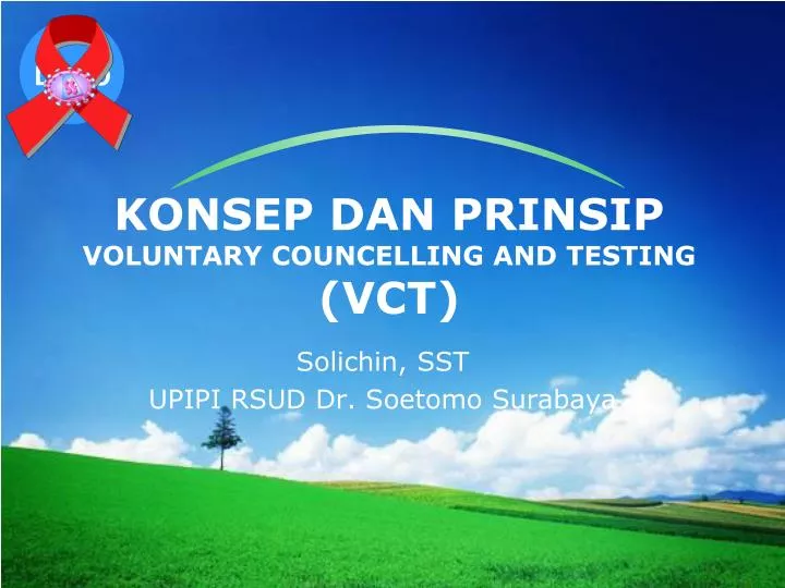 konsep dan prinsip voluntary councelling and testing vct