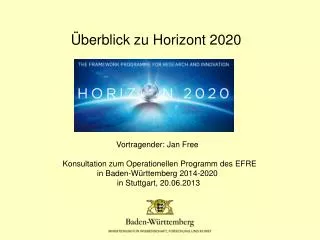 berblick zu horizont 2020