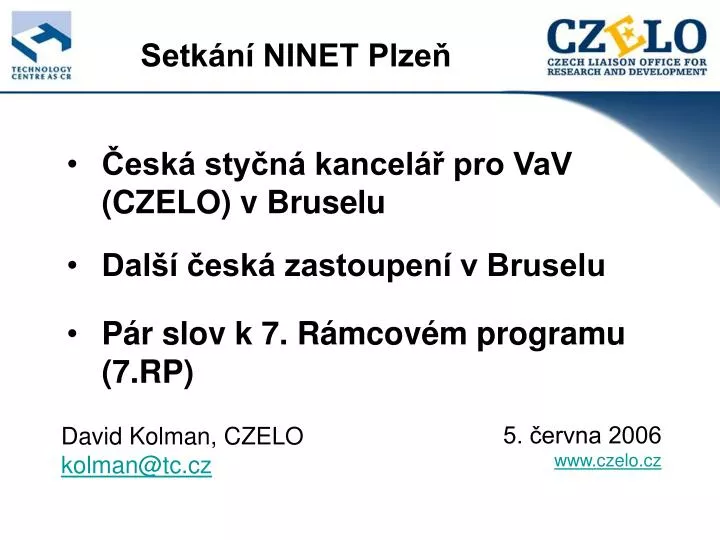 esk sty n kancel pro vav czelo v bruselu