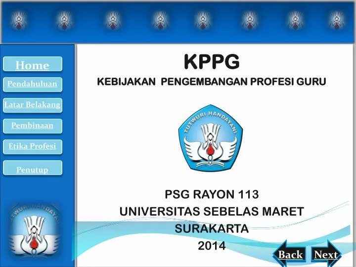 kppg kebijakan pengembangan profesi guru psg rayon 113 universitas sebelas maret surakarta 201 4