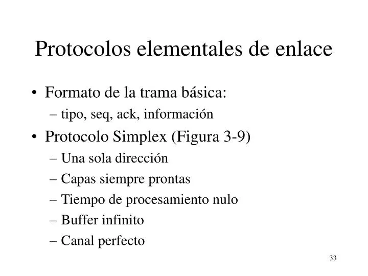 protocolos elementales de enlace