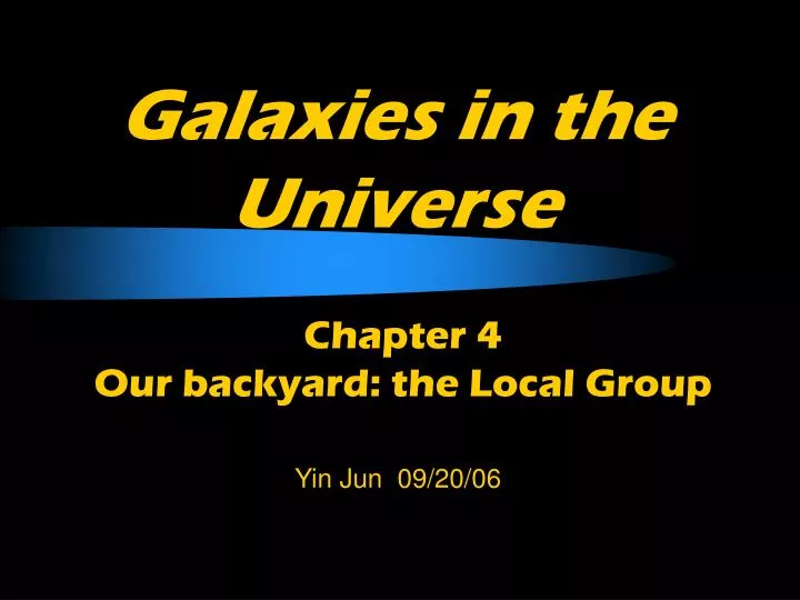 galaxies in the universe