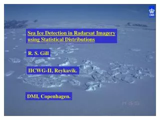 Sea Ice Detection in Radarsat Imagery using Statistical Distributions